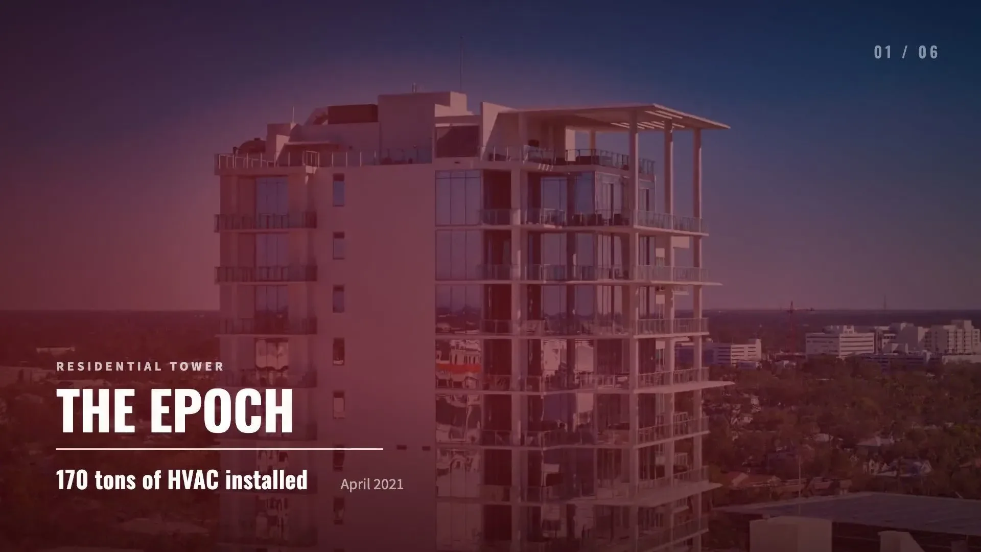 Six Sarasota landmark buildings Black Jack Air and Mechanical installed HVAC in, with the tonnage and year for each