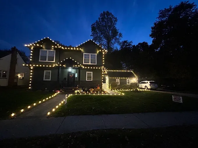 Christmas lighting installed by JVS Christmas Lighting