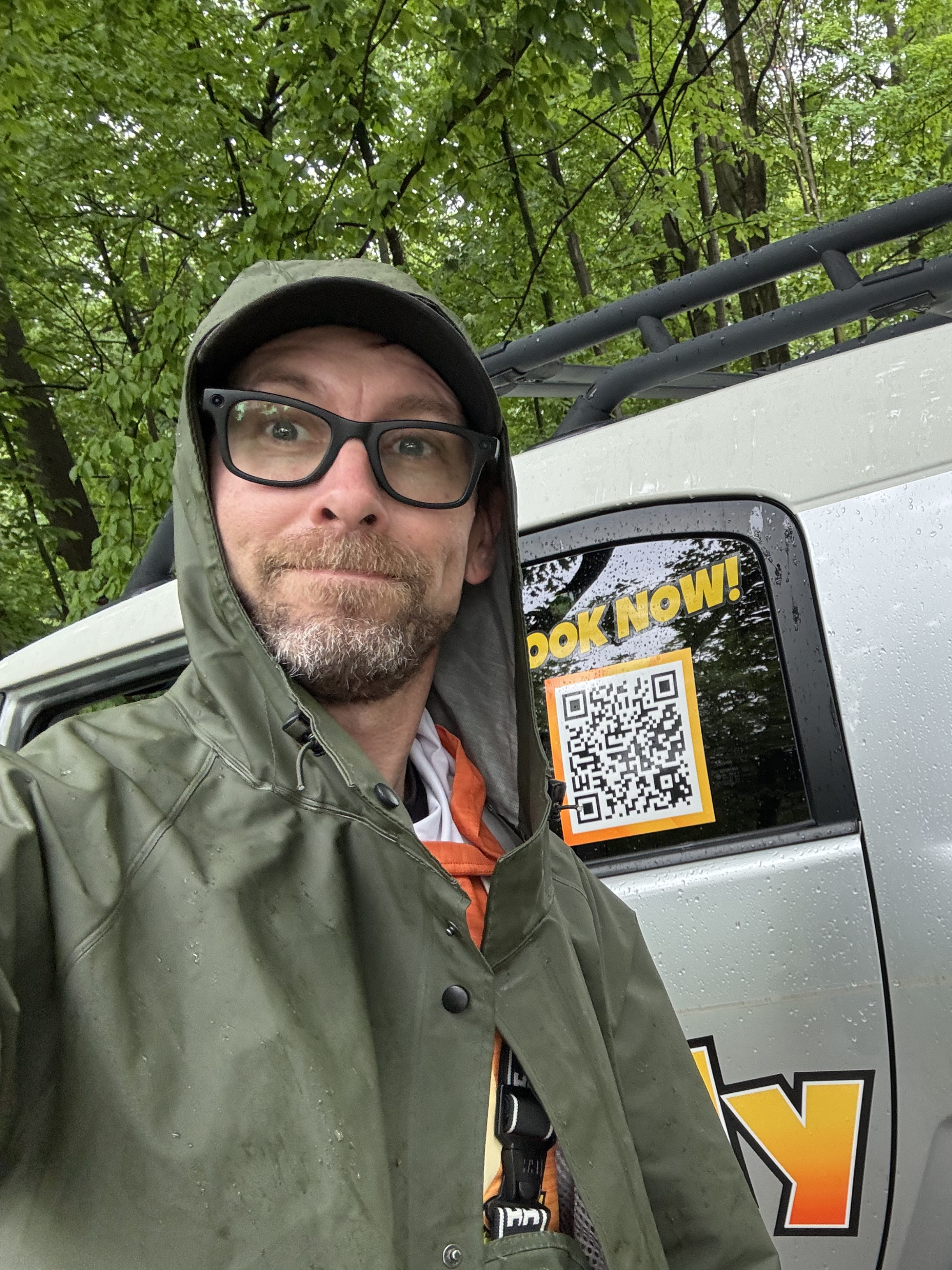 Dog Doody Patrol technician on-site for weekly dog waste removal