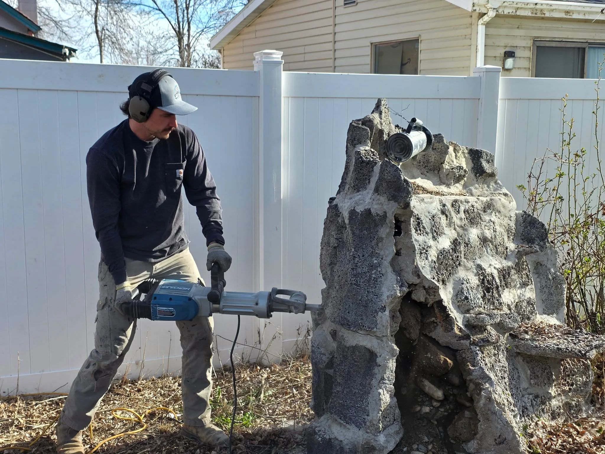 Magic Valley Junk Removal & Demolition owner on the job