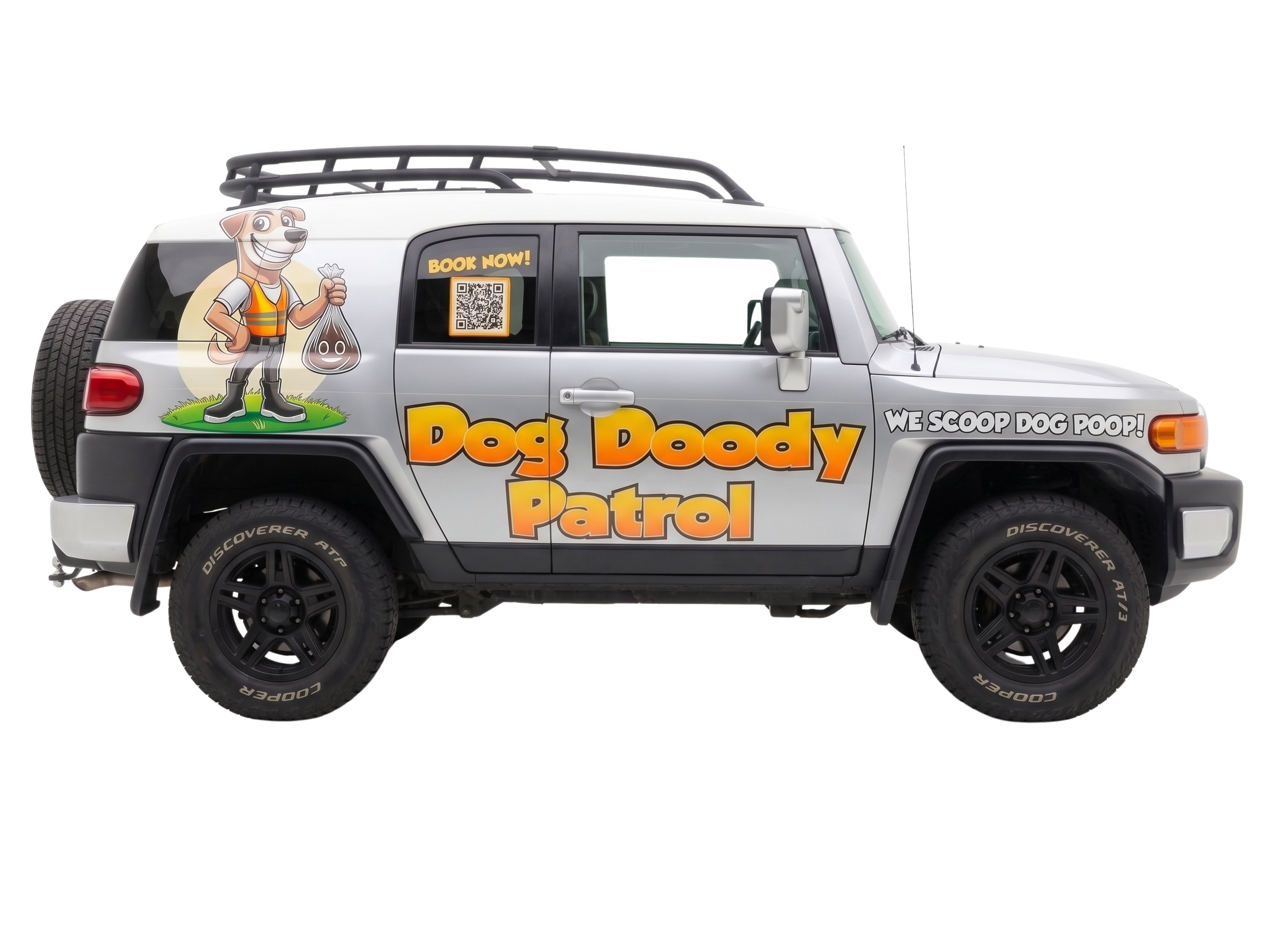 Dog Doody Patrol branded service vehicle