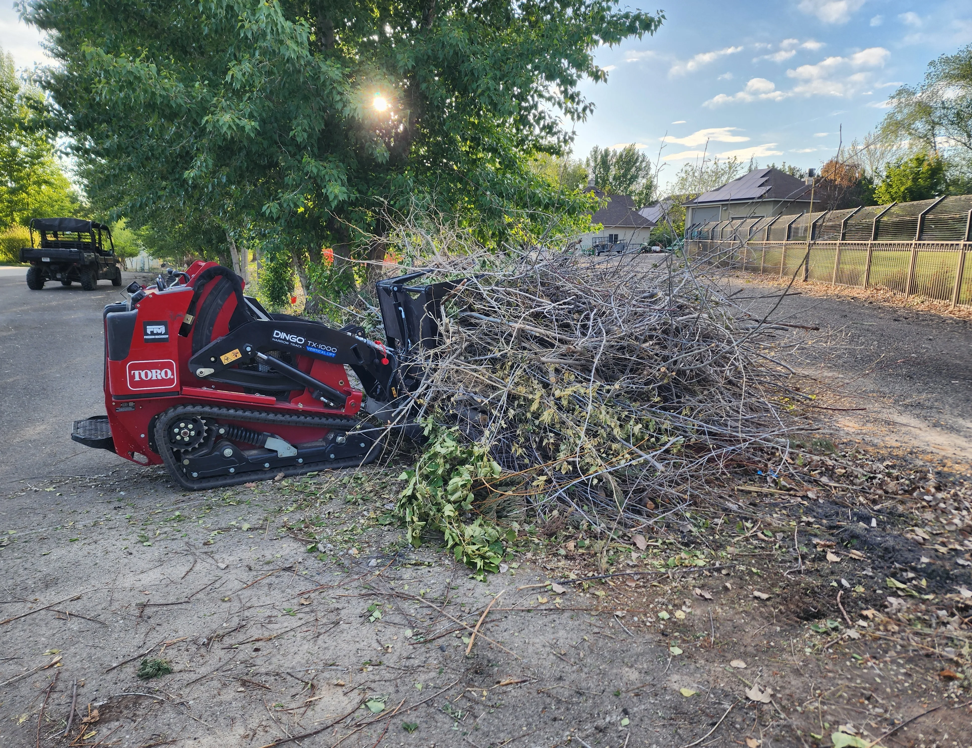 Magic Valley Junk Removal & Demolition truck on the job