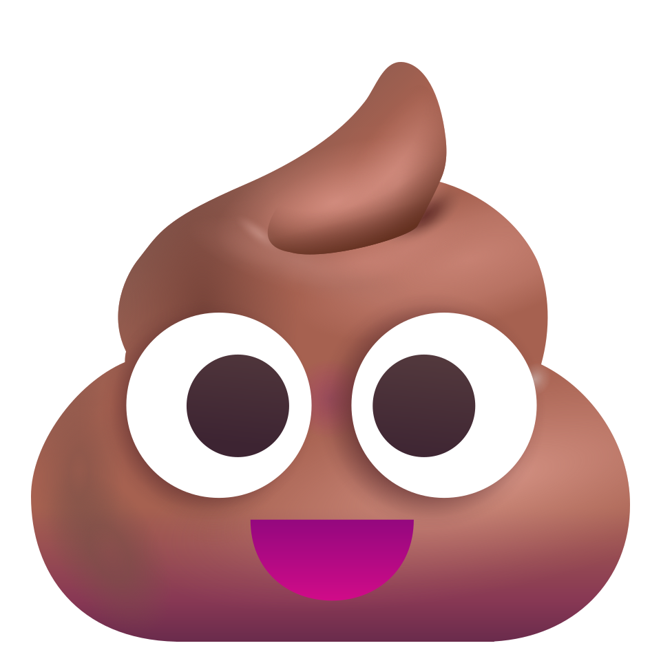 Smiling poop emoji