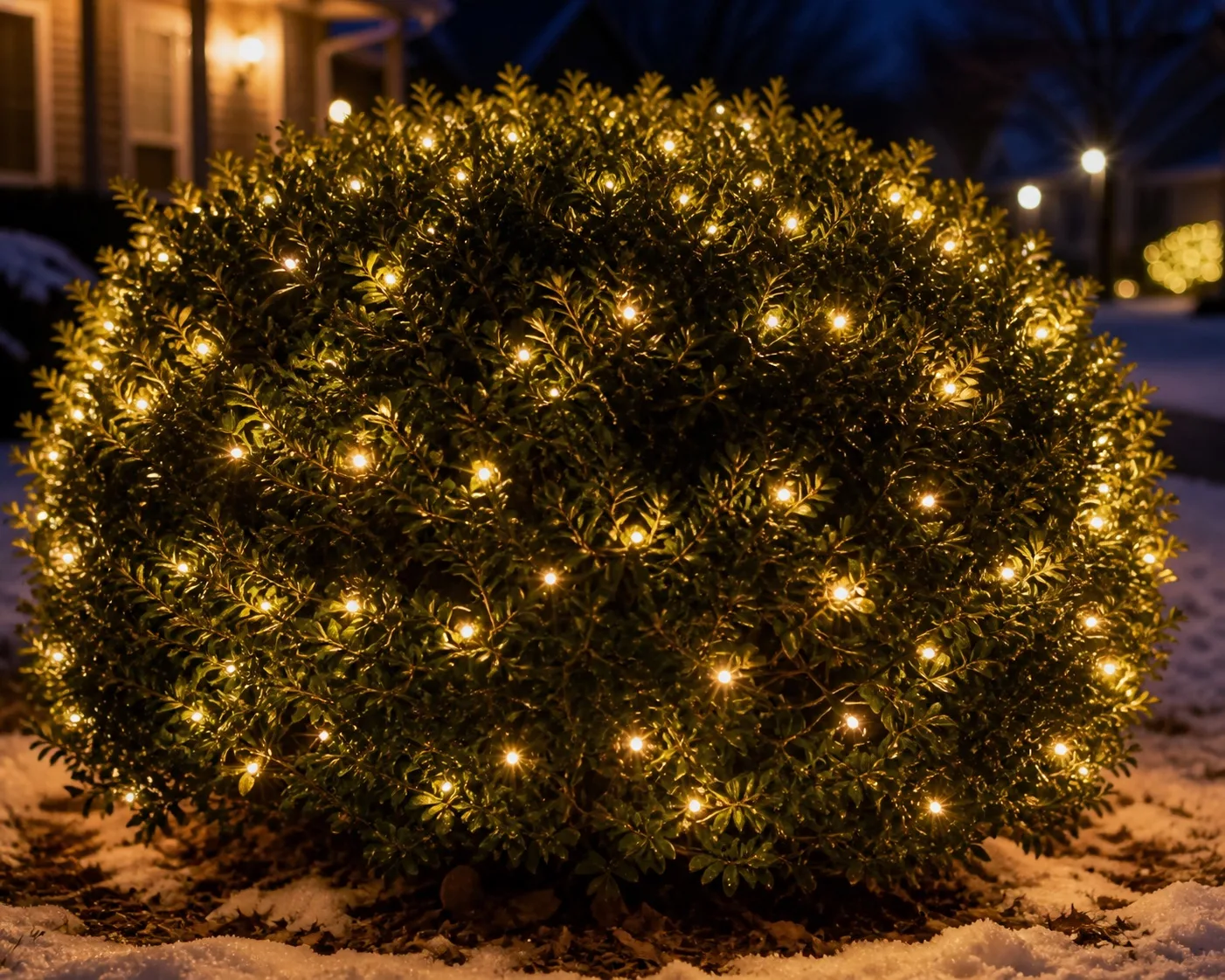 Shrub / Bush Wrap Christmas lighting by JVS