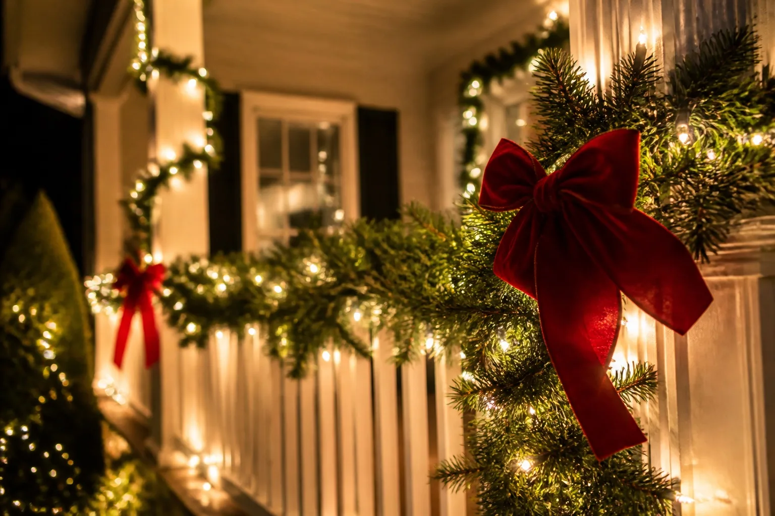 Pre-Lit Greenery Christmas lighting by JVS