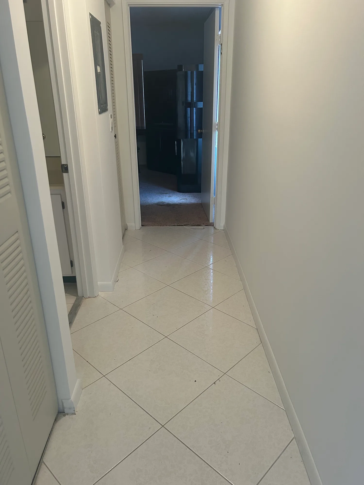 Clean, empty hallway after a whole-house estate cleanout
