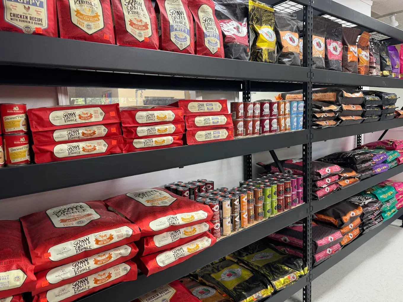 The premium dog food aisle