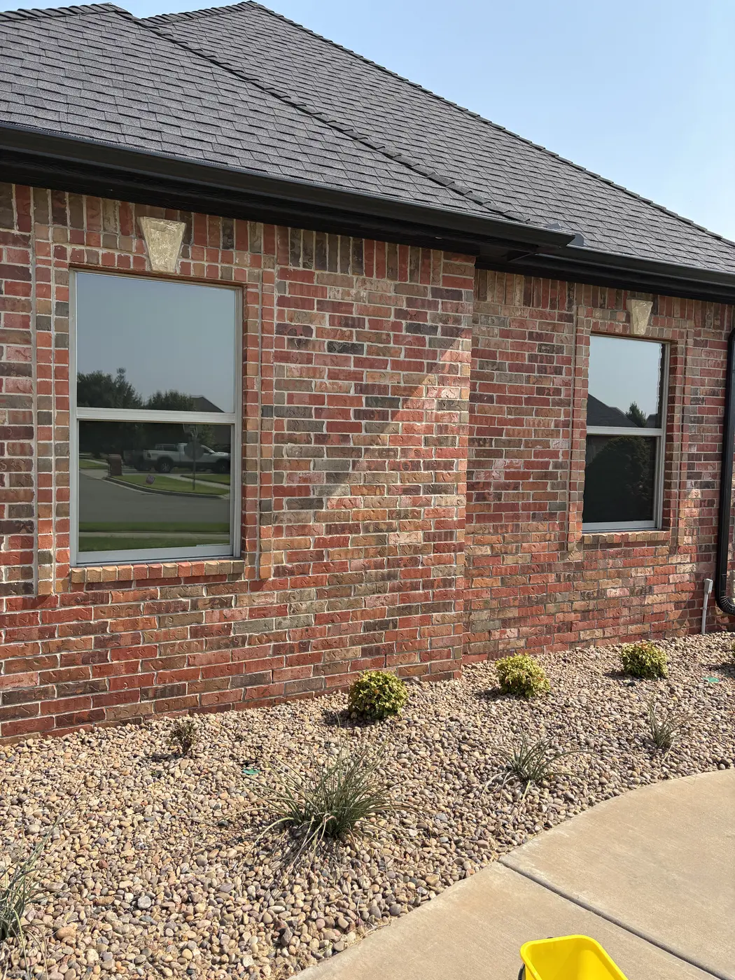 Window cleaning at an Aqua Steam job