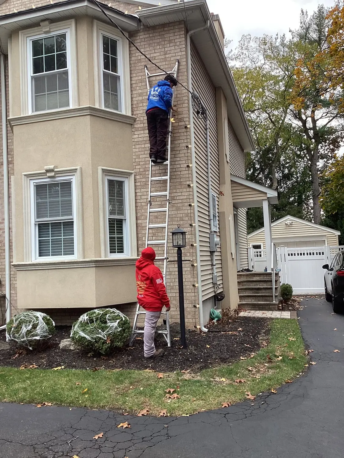 Professional crew at work