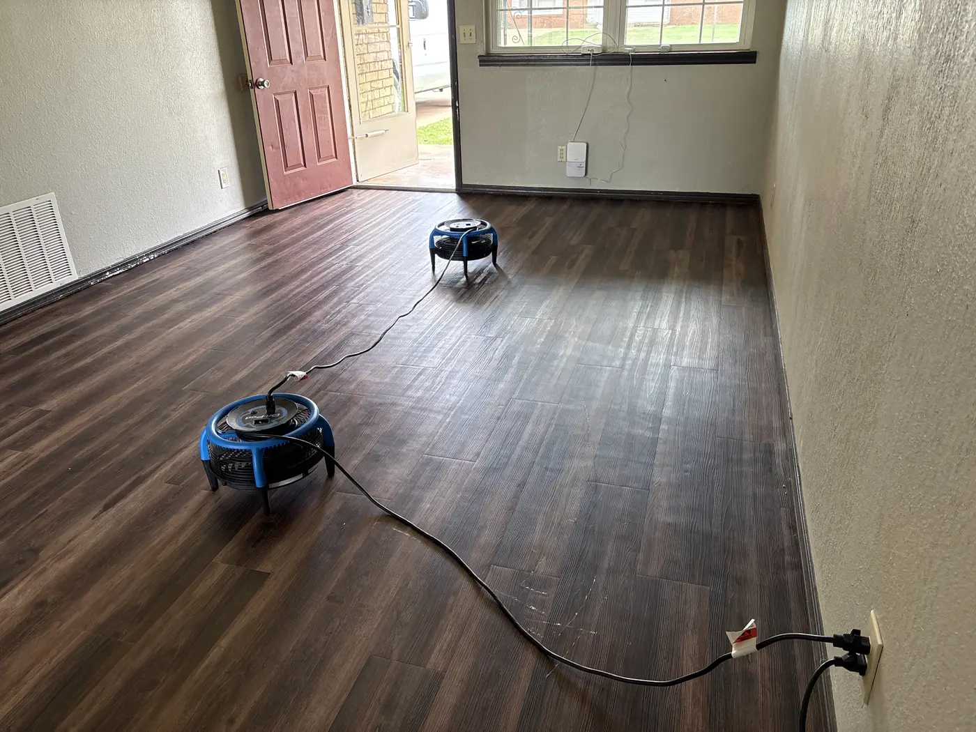 Luxury vinyl plank floor